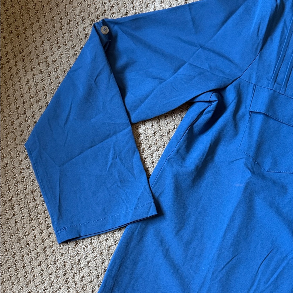 ‼️ Blue Button-Up Top ‼️ - Picture 3 of 5